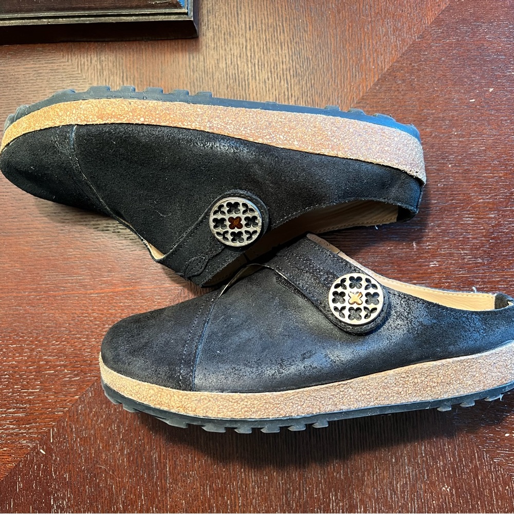 Haflinger Adventure leather clog sz 36